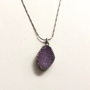 Artisan Amethyst Geode Necklace